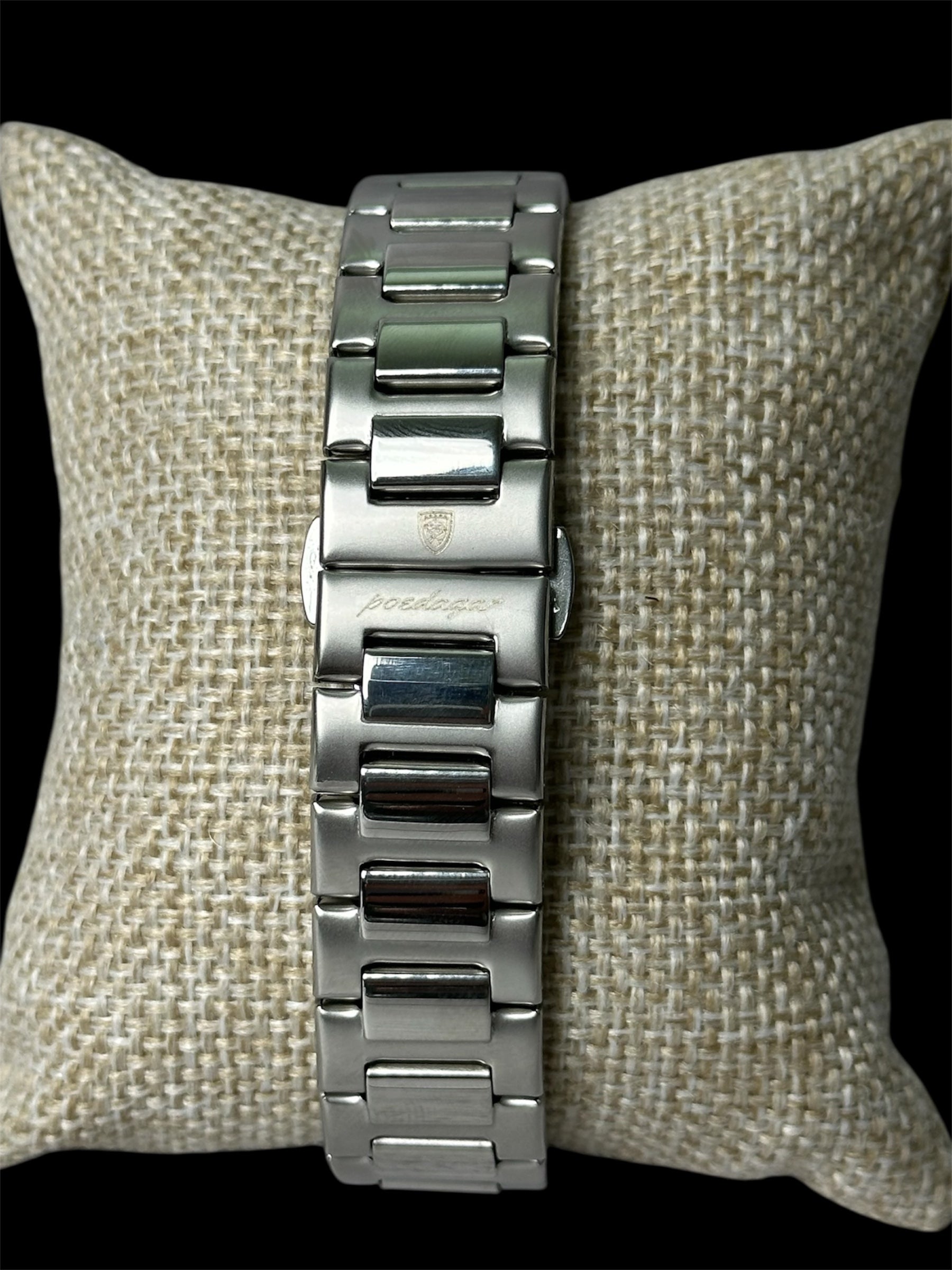 Reloj Plata Fondo Verde