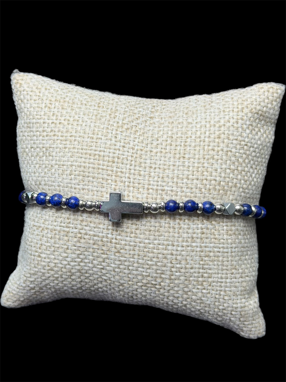 Pulsera Perlas Cruz Azul