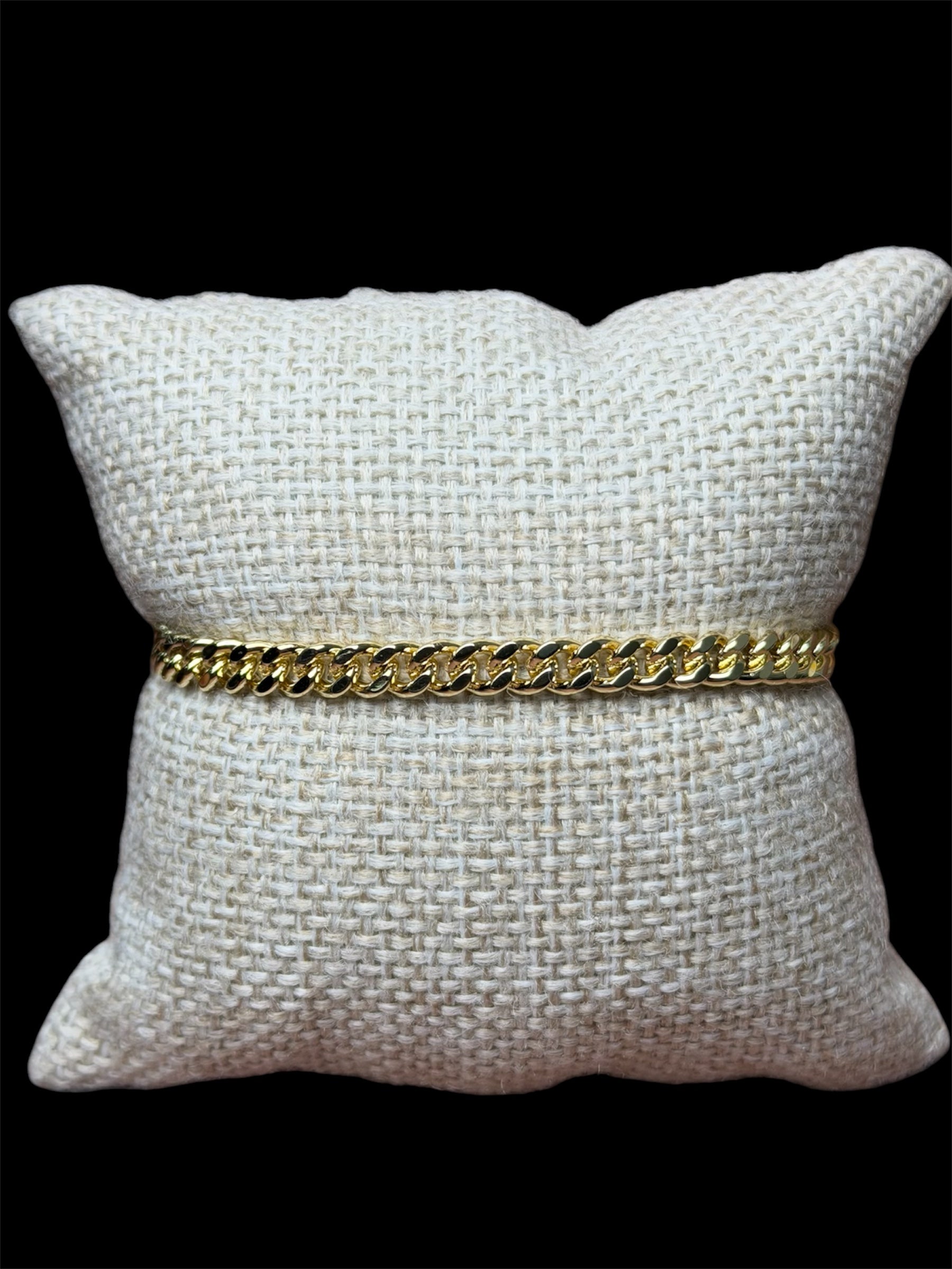 Pulsera Cubana 5.2 mm Oro Laminado 18 K