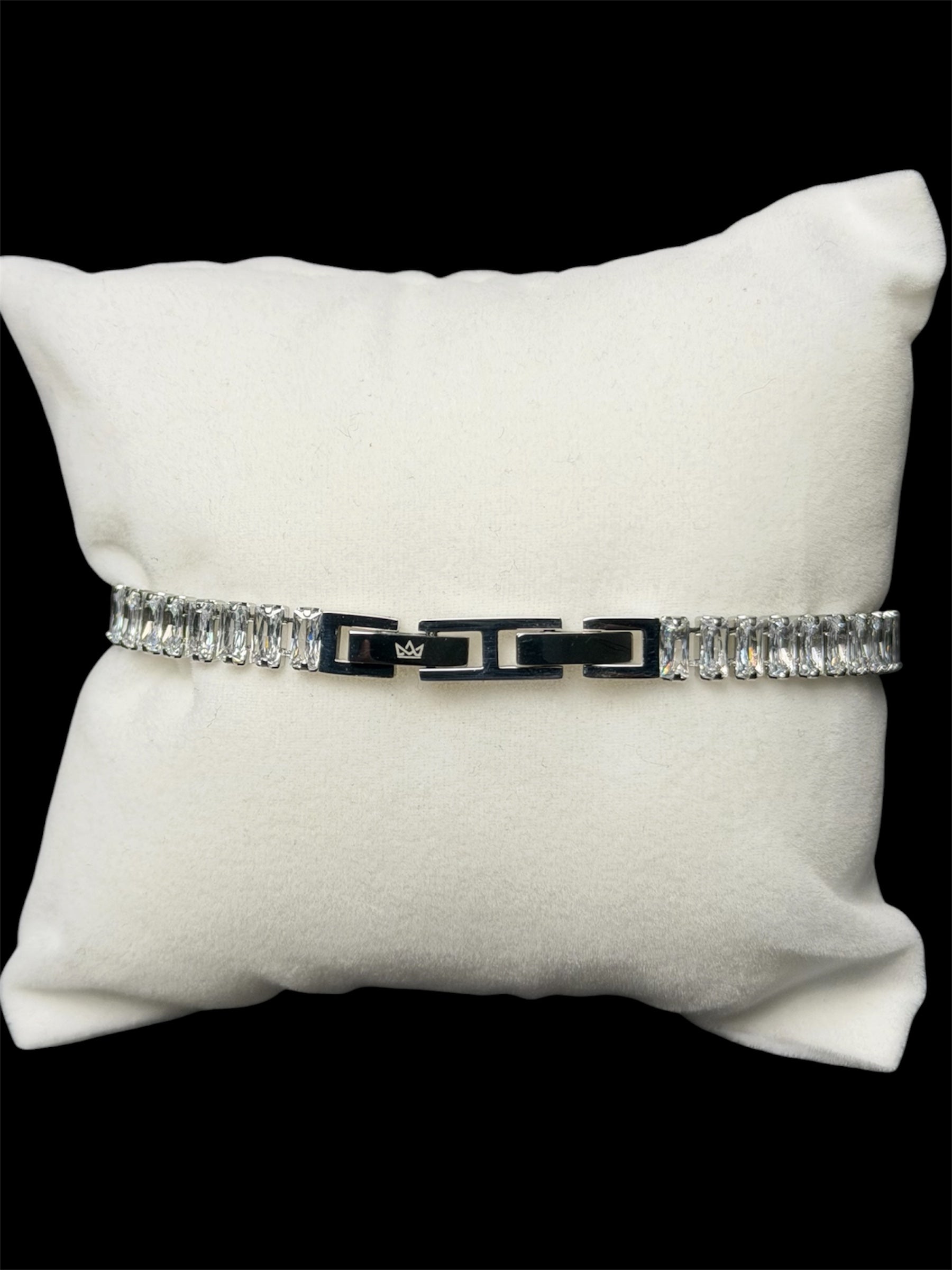 Pulsera Baguette 5 mm Acero Inoxidable
