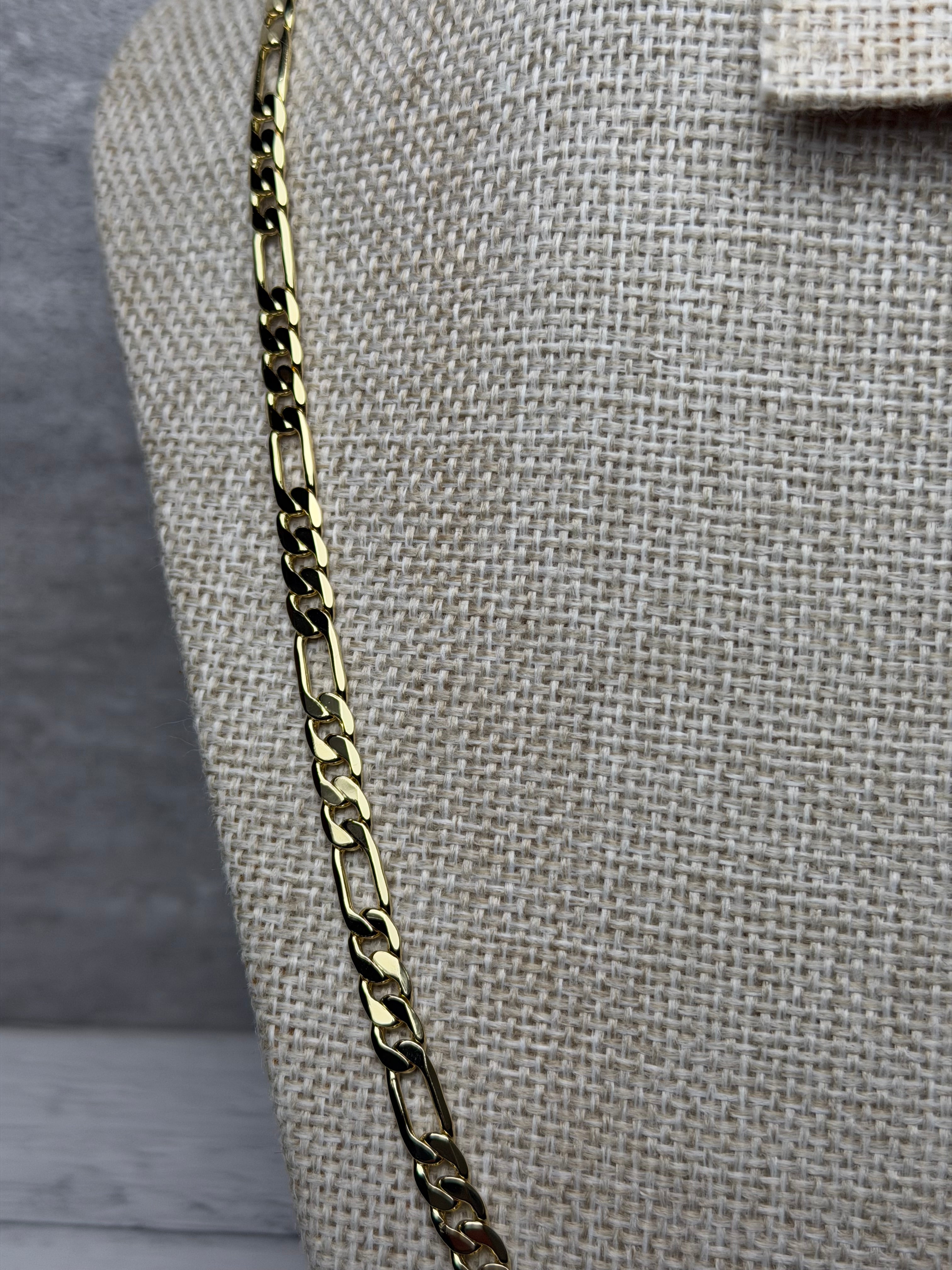 Cadena Crtr 6 mm Oro Laminado 18 K