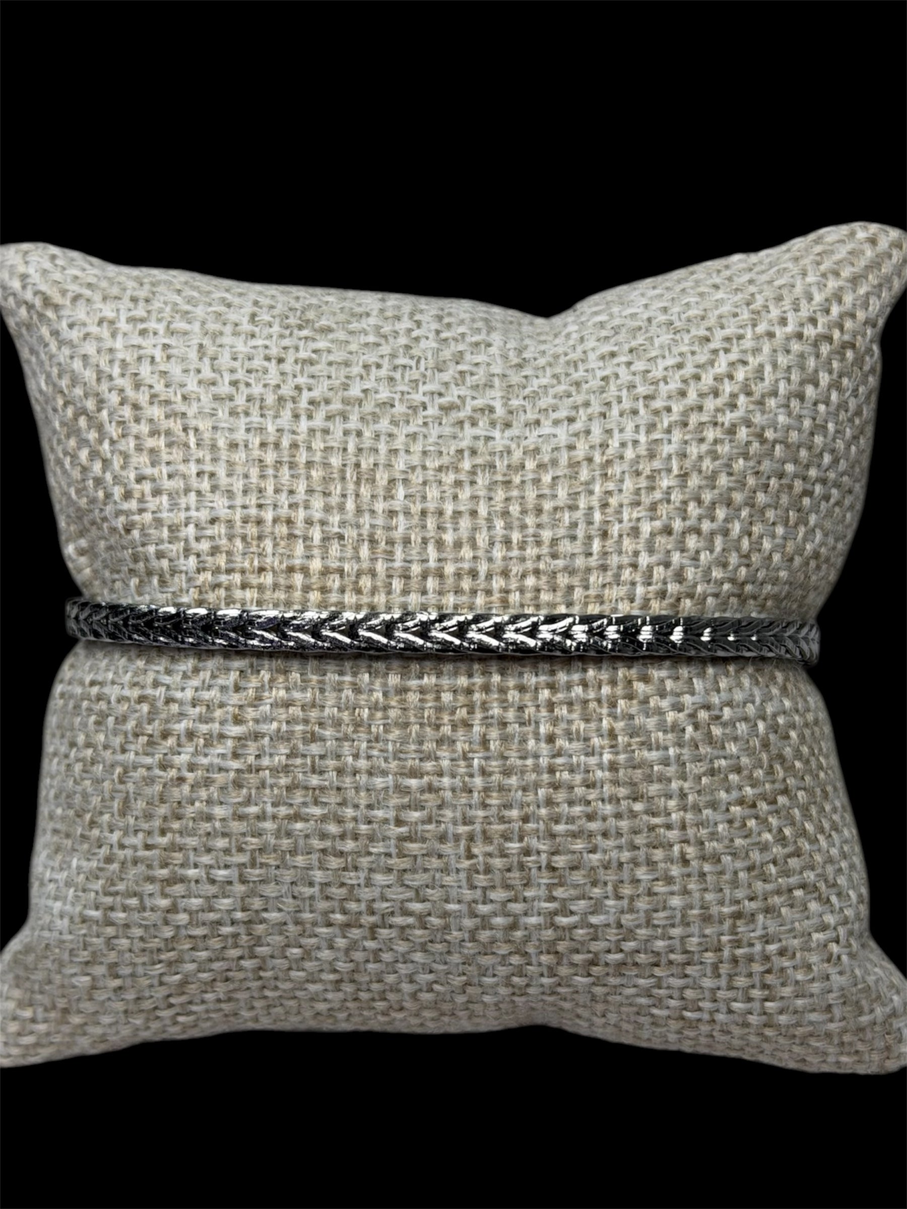 Pulsera Plata 3 mm Broche