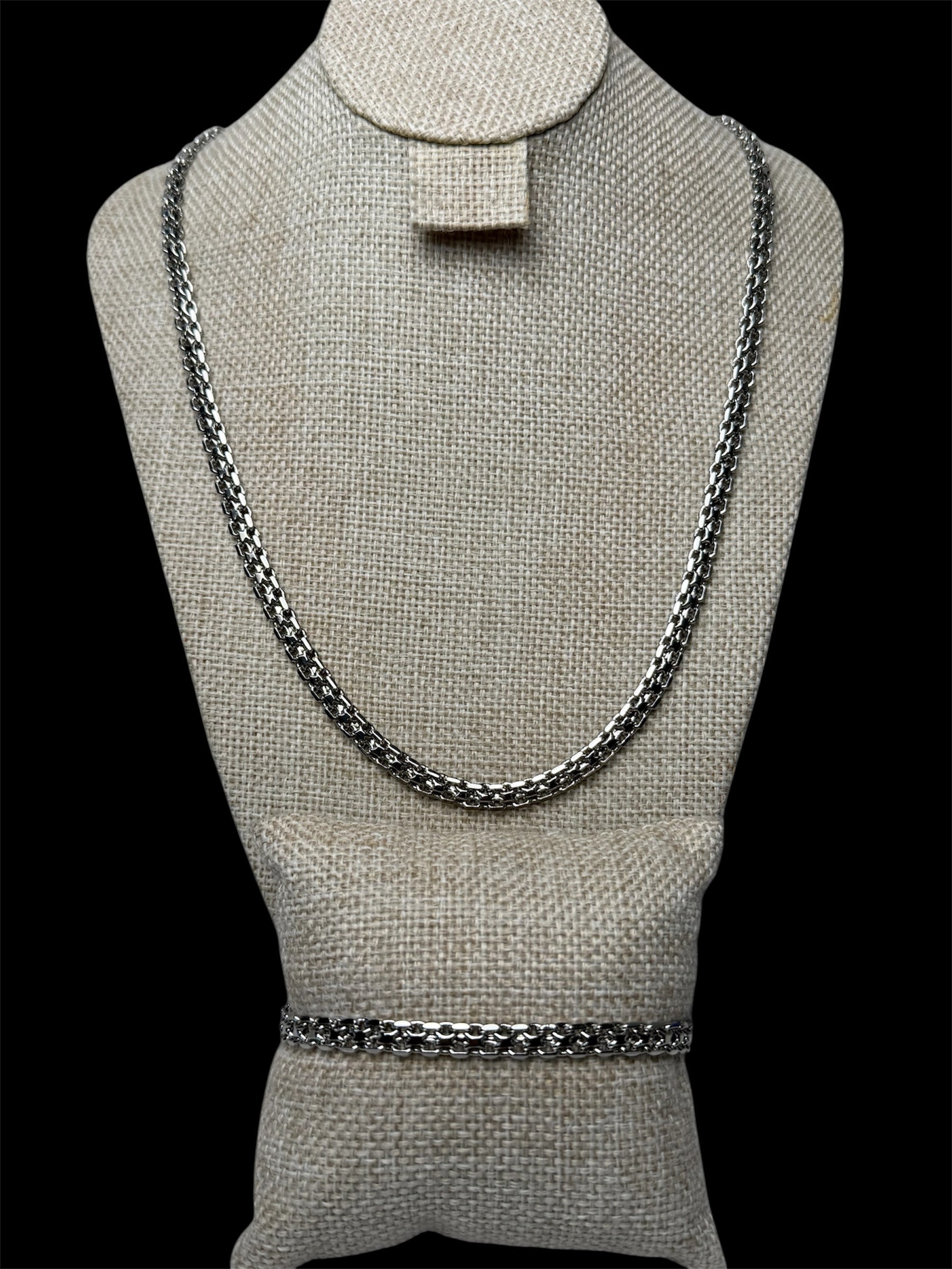 Set Tejido Chino 5 mm Laminado Plata