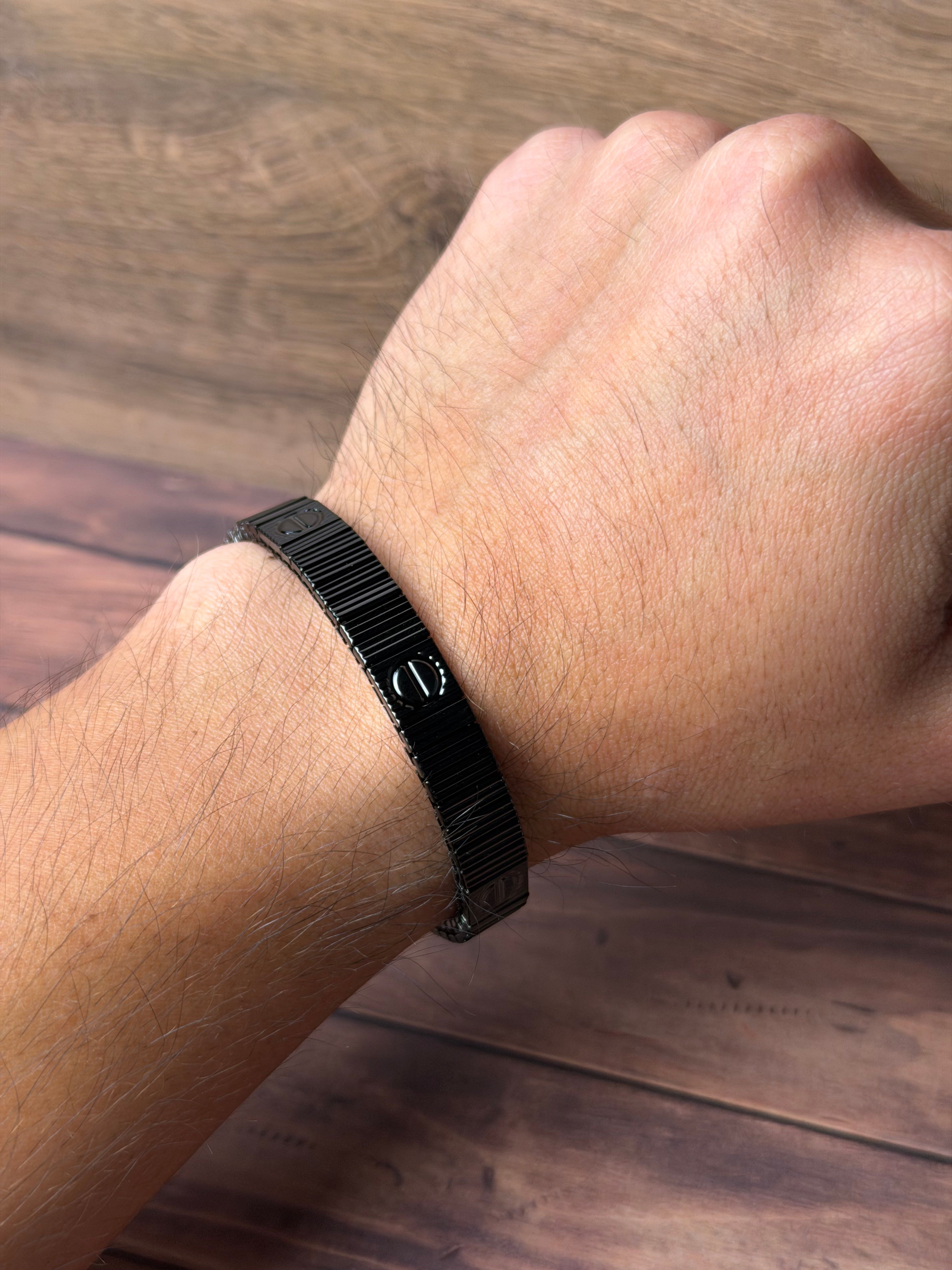 Pulsera Italiana Negra
