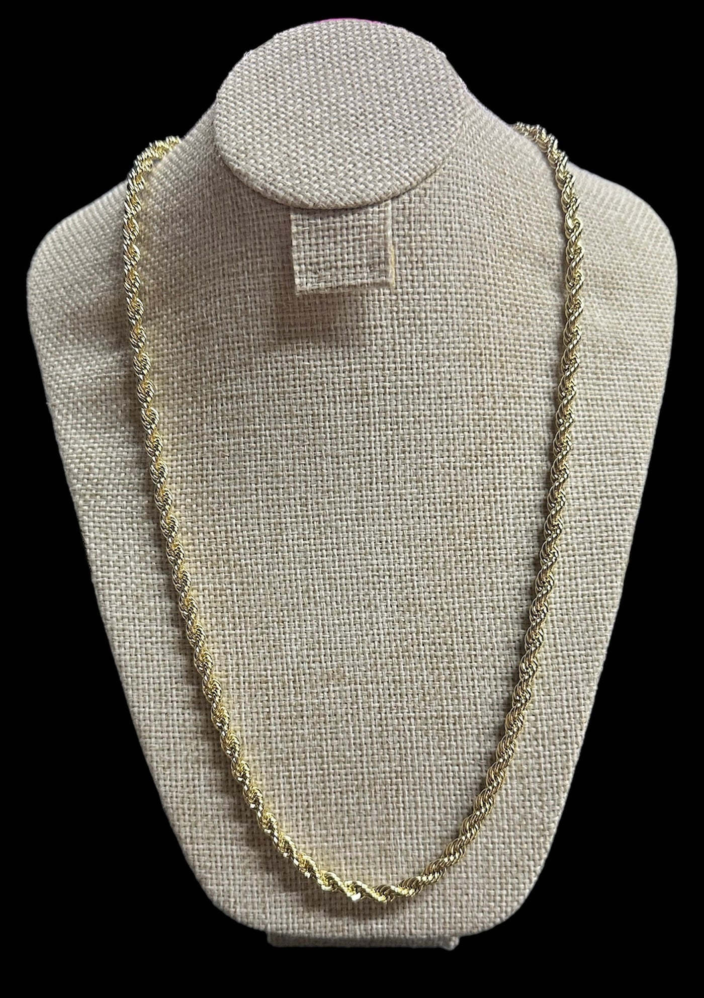 Cadena Torzal 5 mm Oro Laminado 18 K