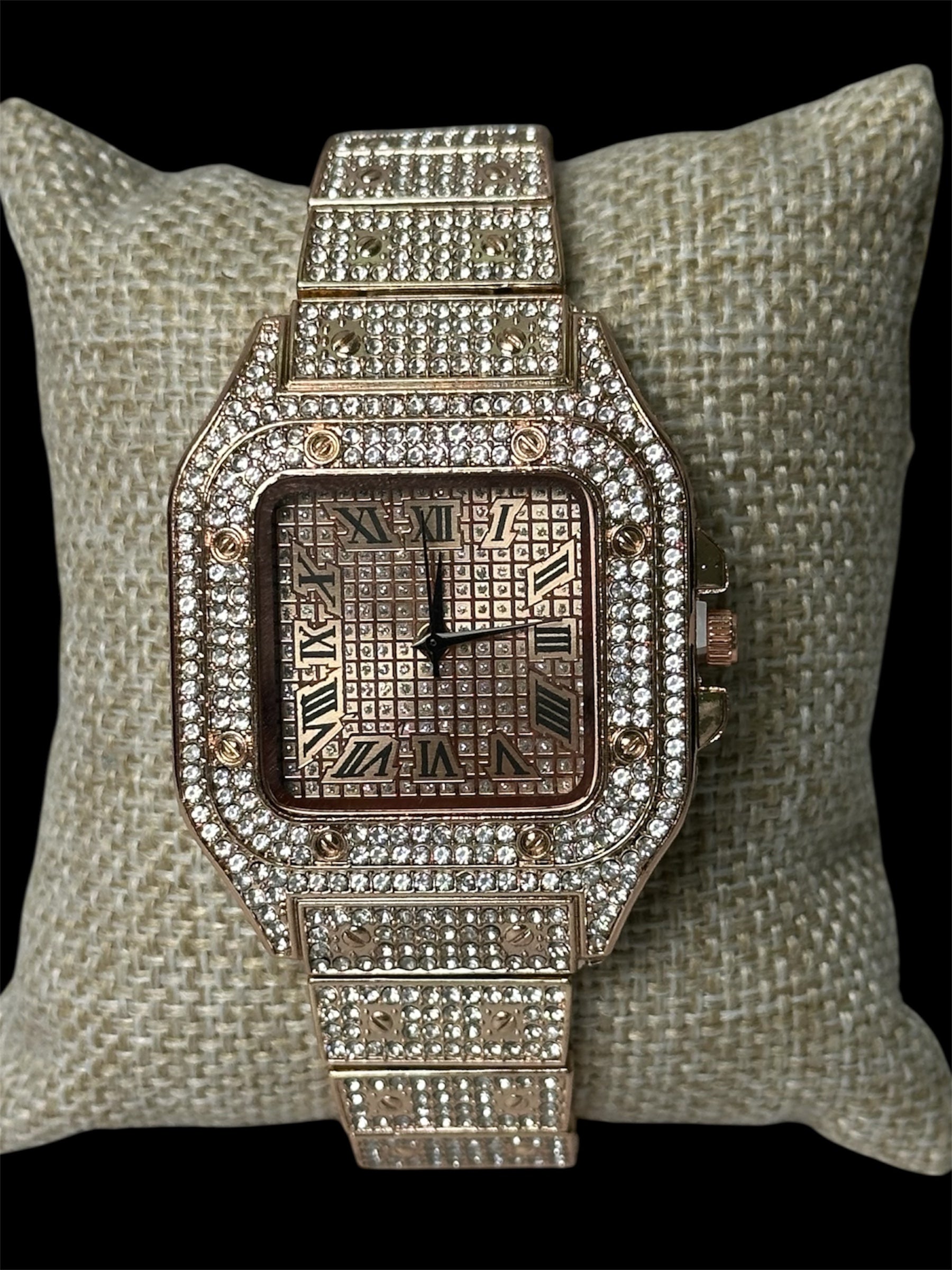 Reloj Crtr Full Iced Rosa