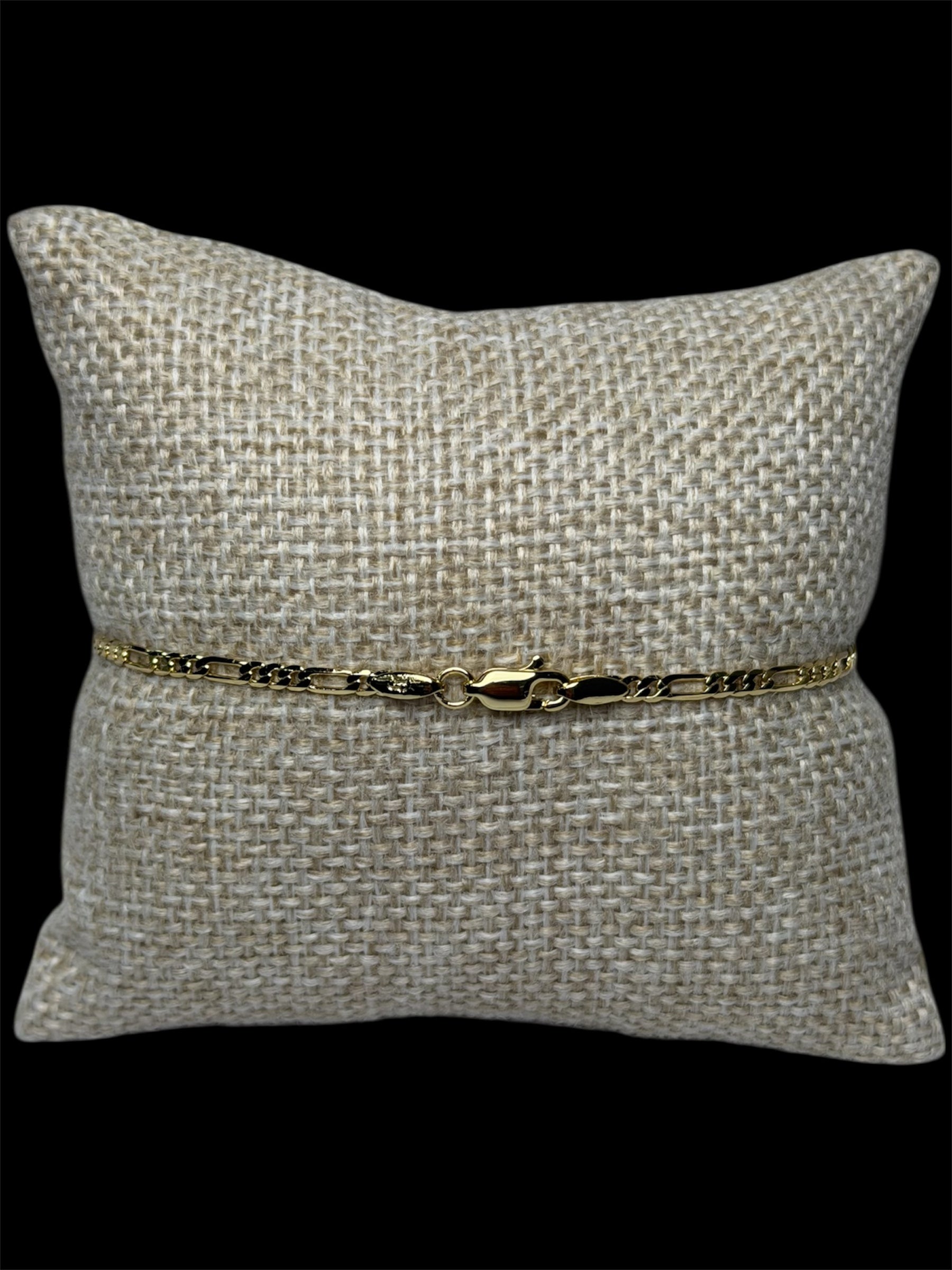 Pulsera Crtr Plana 1.5 mm Oro Laminado 18 K