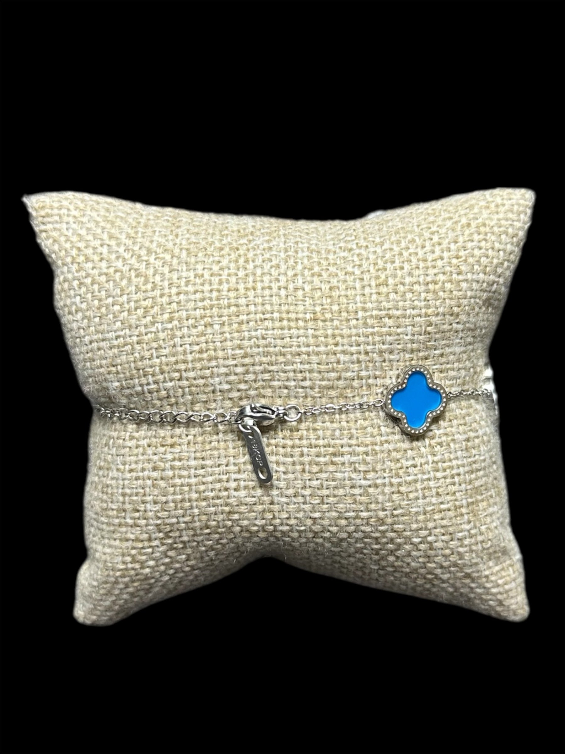 Pulsera VC Plata Azul Acero Inoxidable