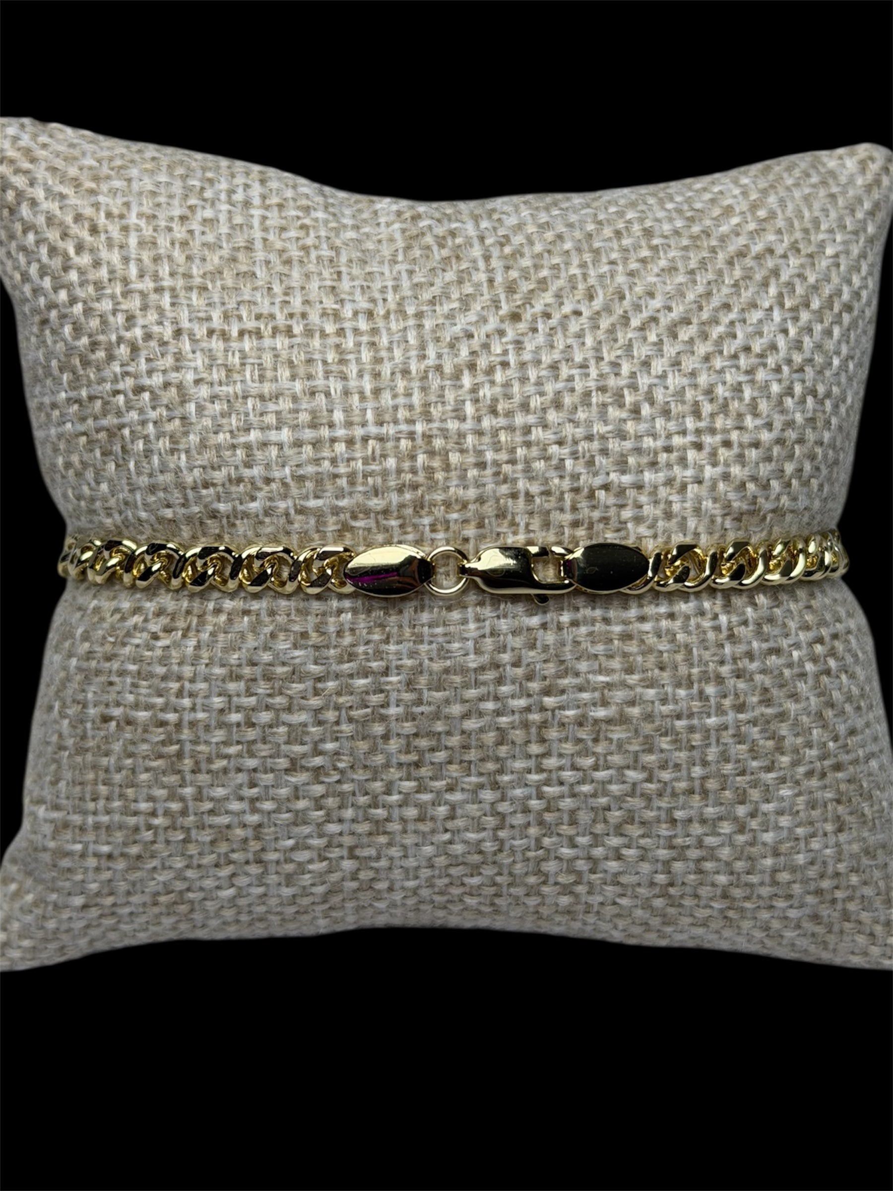 Pulsera Infinity 4 mm Oro Laminado 18 K