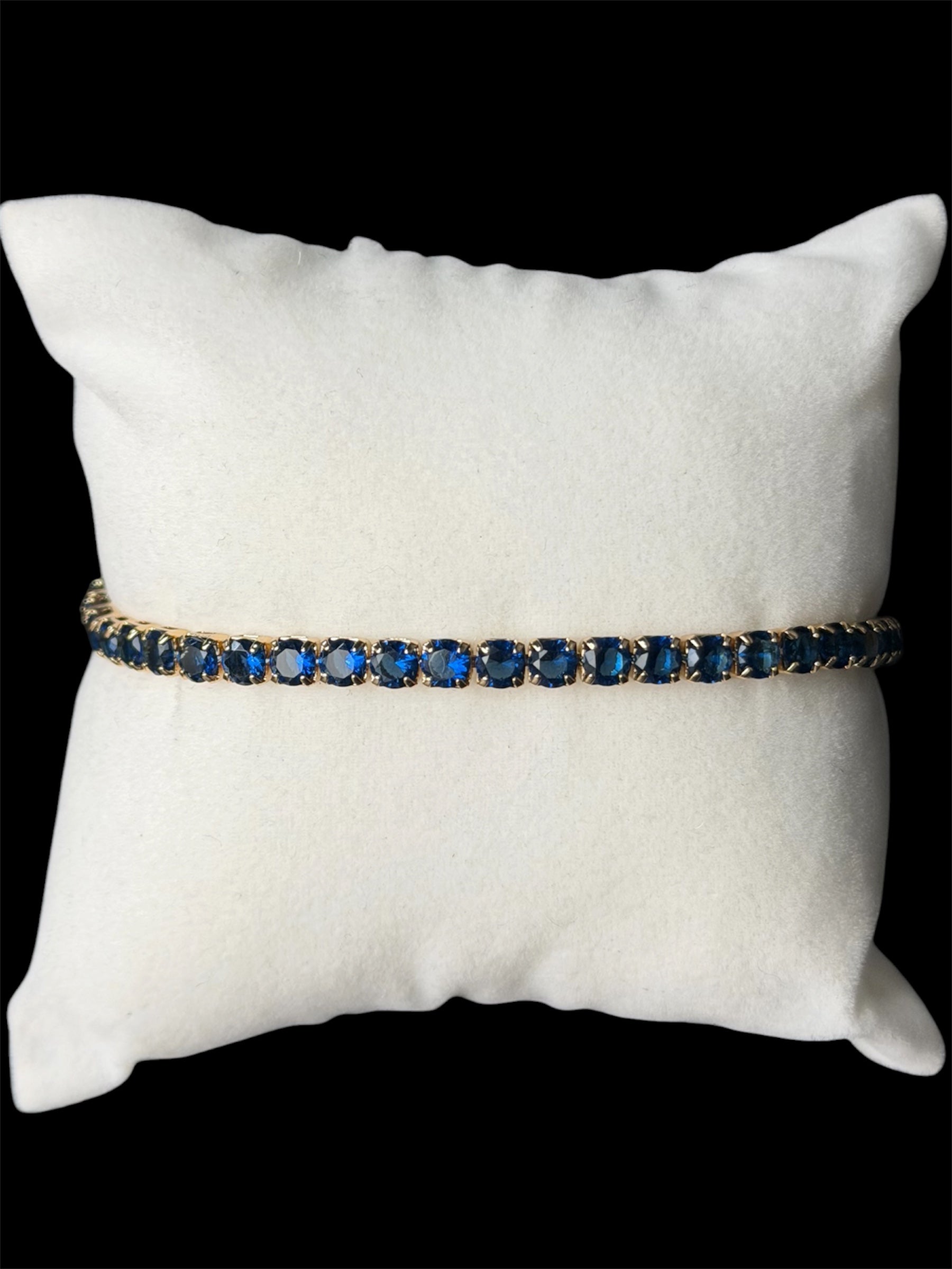 Pulsera Tenis 3 mm Azul Rosa
