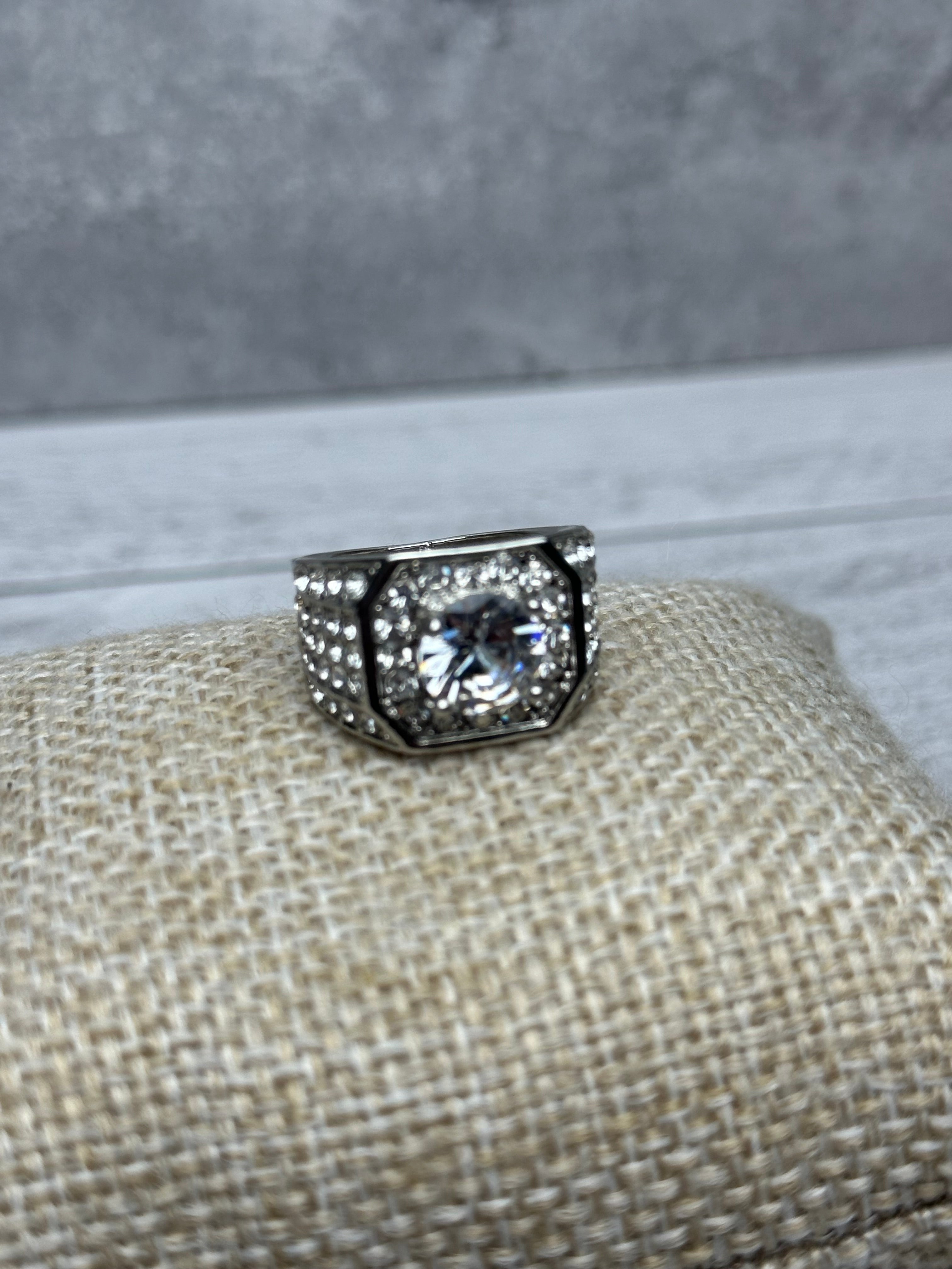 Anillo Piedra Plata Zirconias