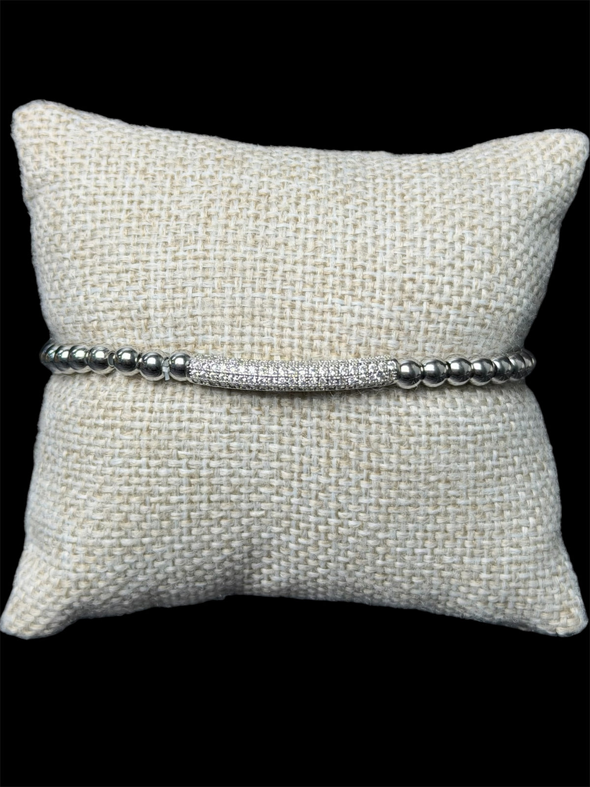 Pulsera Plata Perlas Zirconias