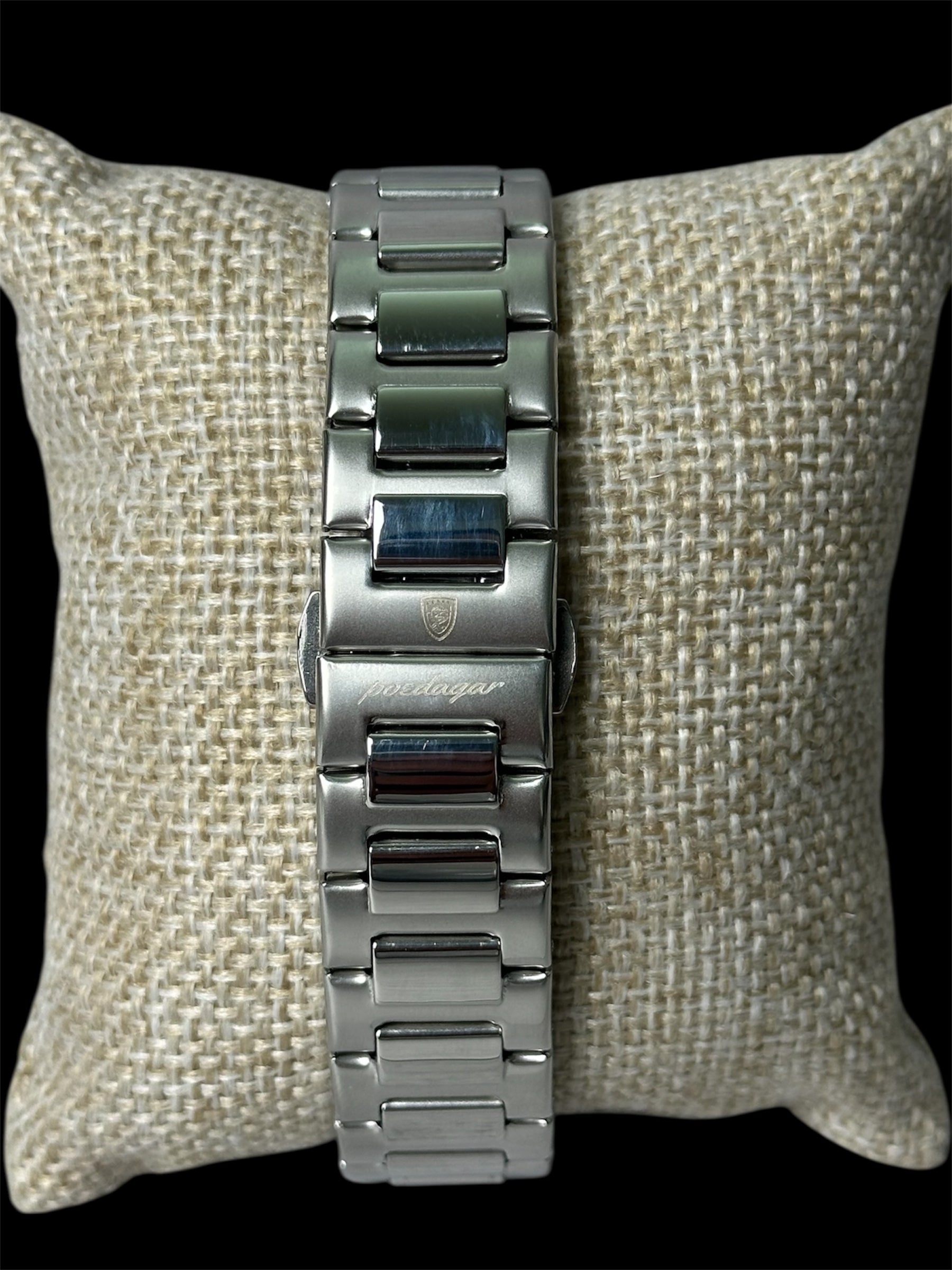 Reloj Plata Fondo Azul