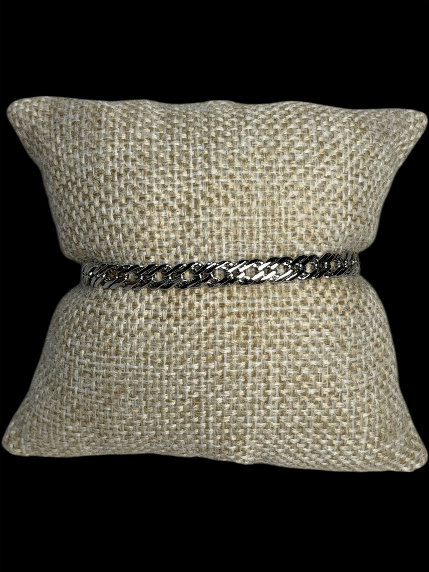 Pulsera Rombo 5 mm Plata