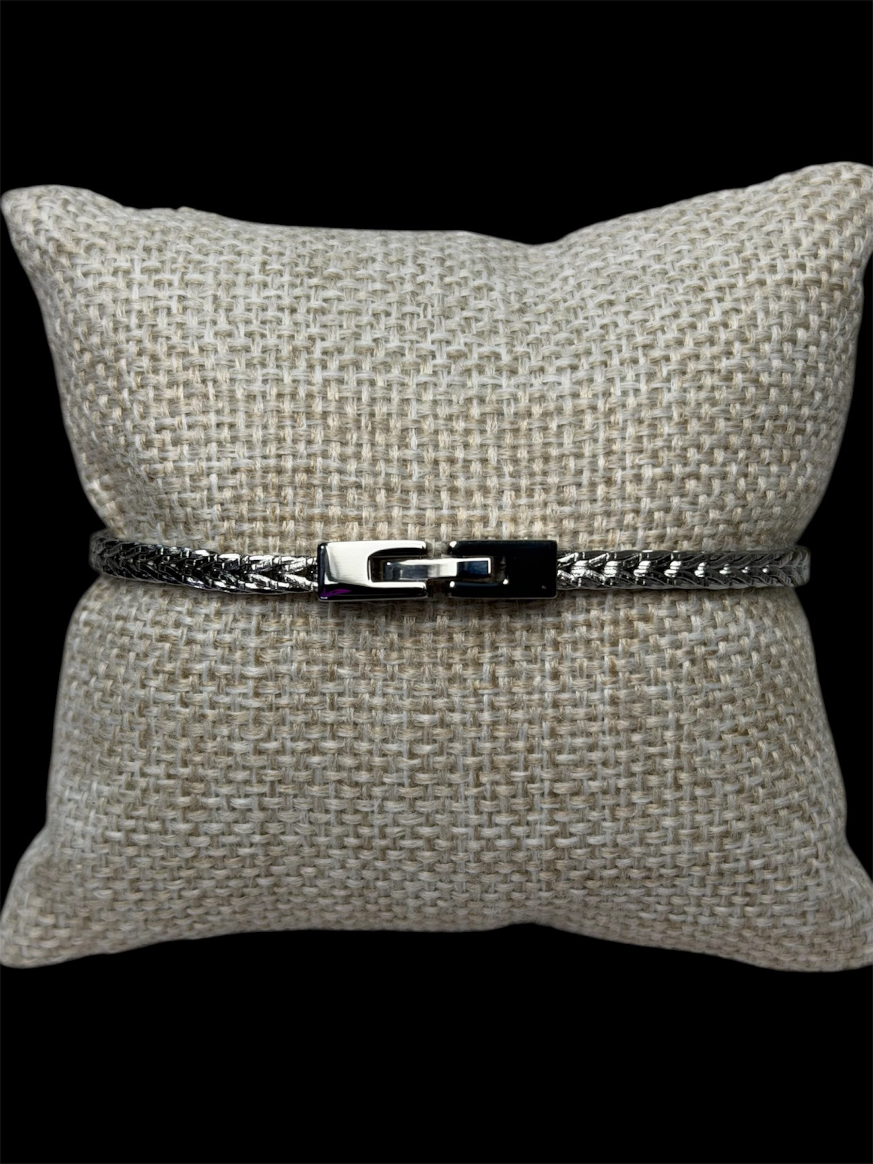Pulsera Plata 3 mm Broche