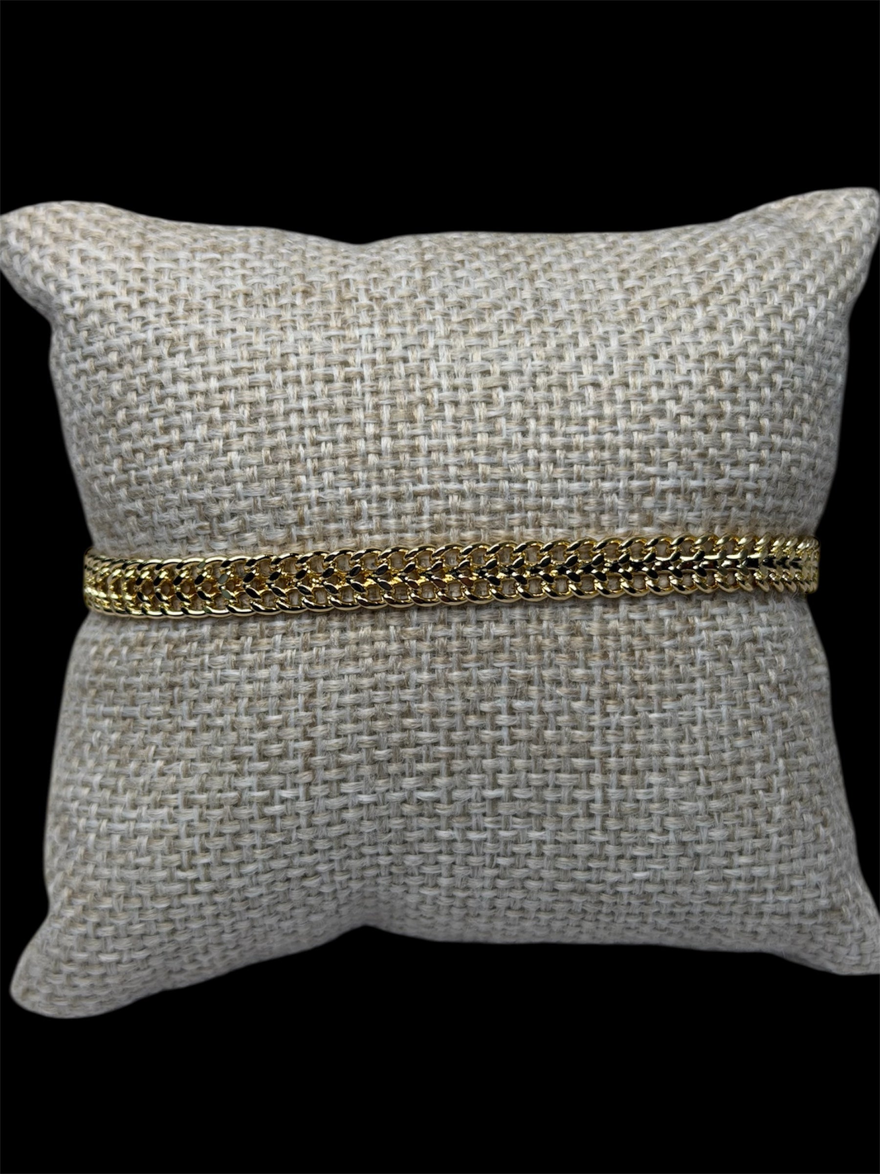 Pulsera Petatillo 5 mm Oro Laminado 18 K