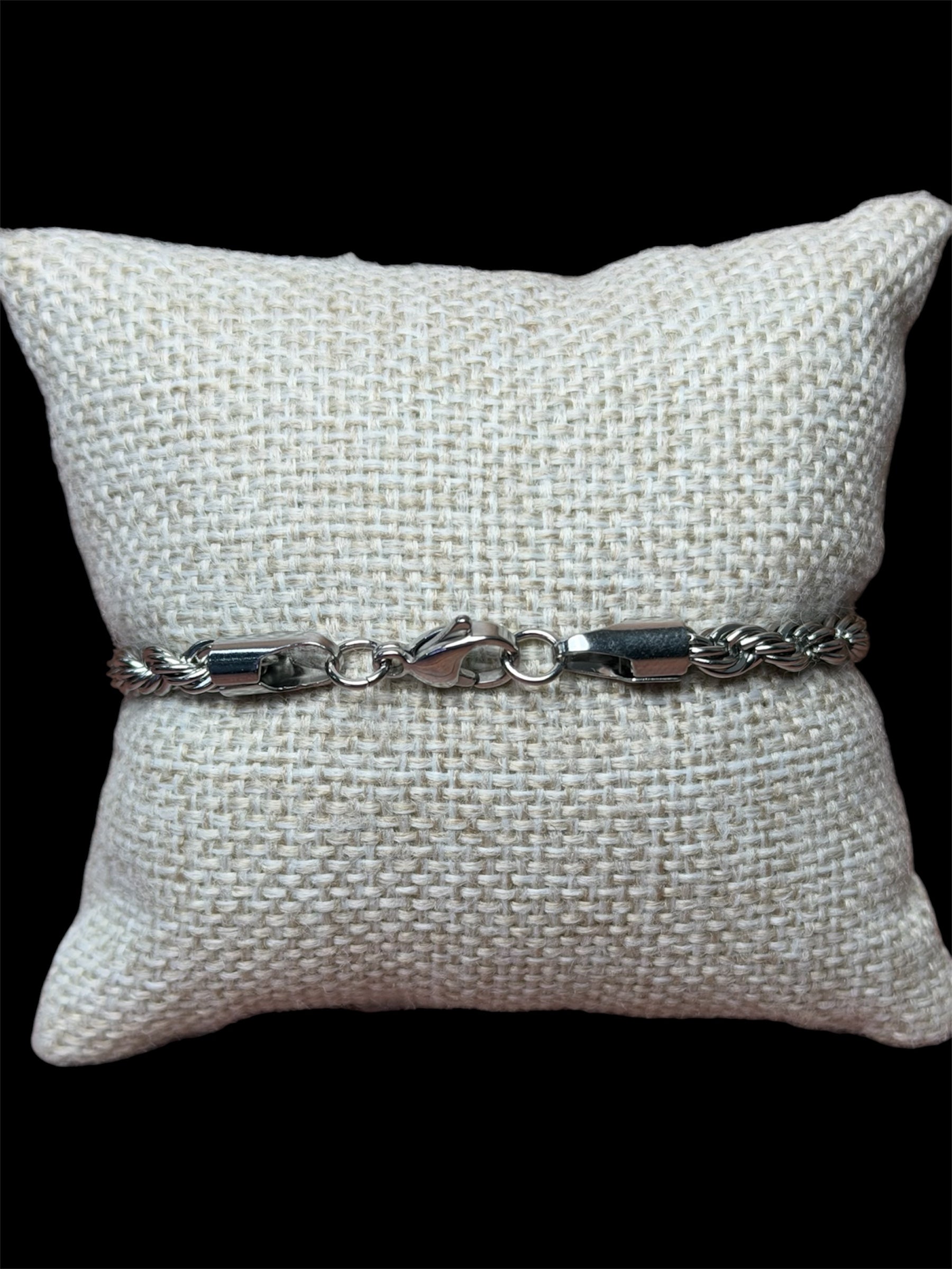 Pulsera Torzal Plata 5 mm