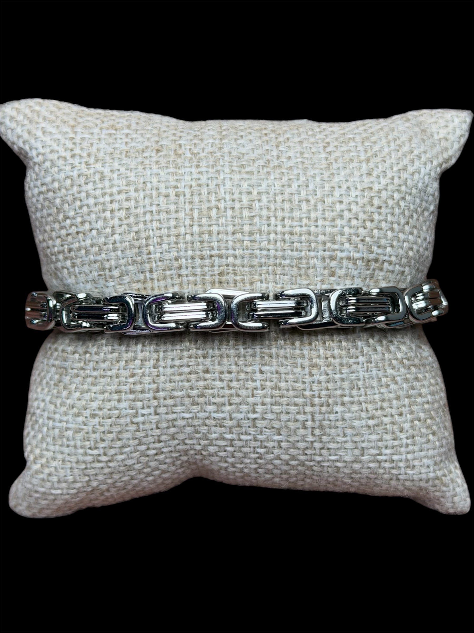Pulsera 7 mm Eslabones Acero Inoxidable