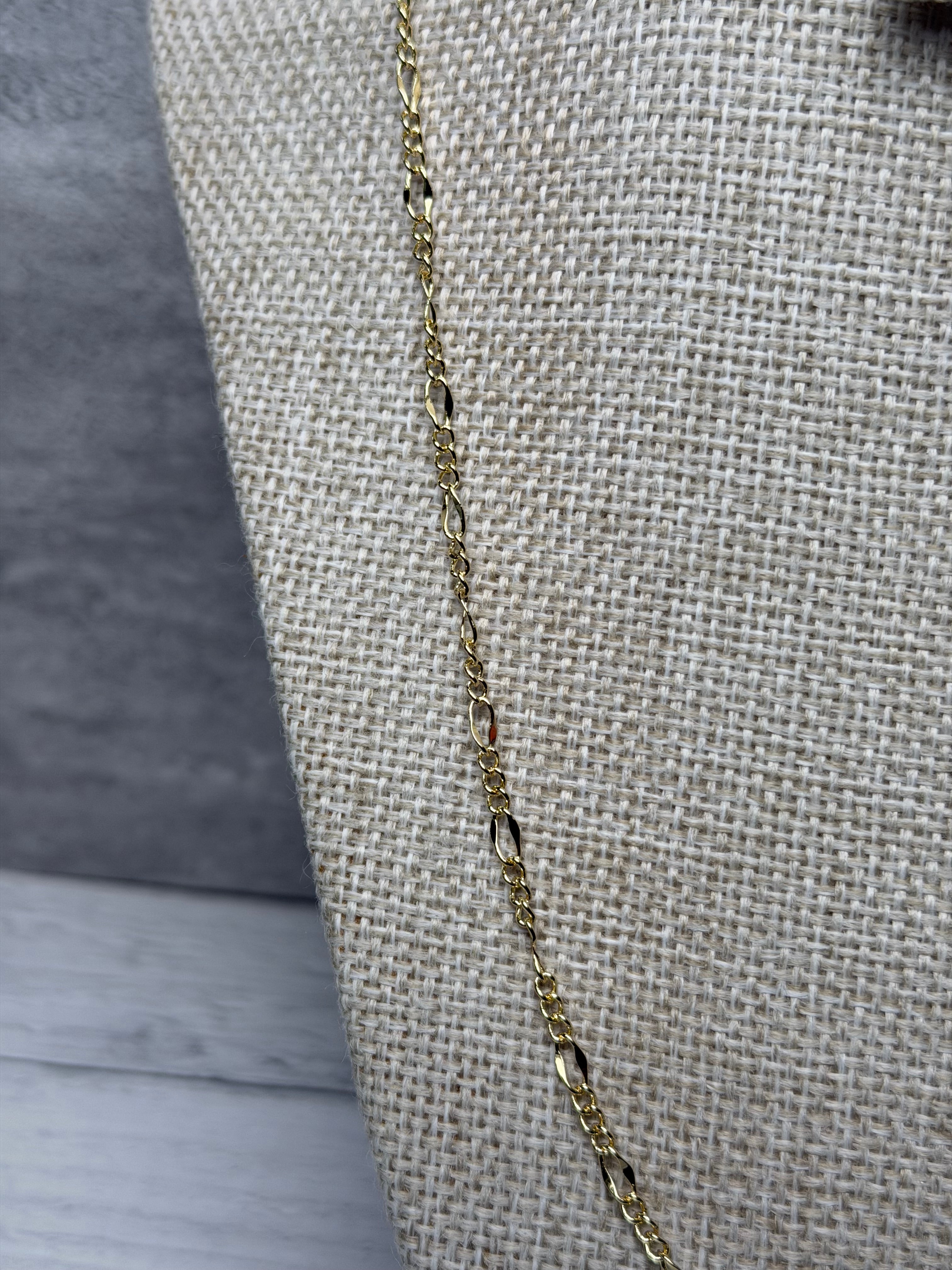 Cadena Tipo Crtr 3 mm Oro Laminado 18 K