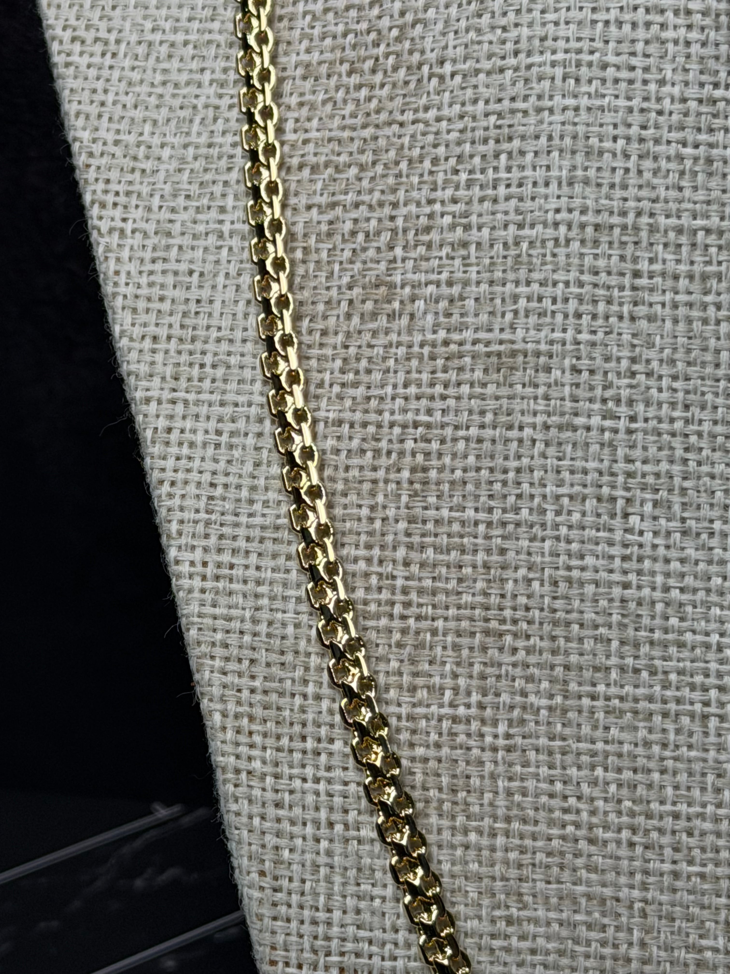 Cadena Tejido Chino 4.8 mm Oro Laminado 18 K