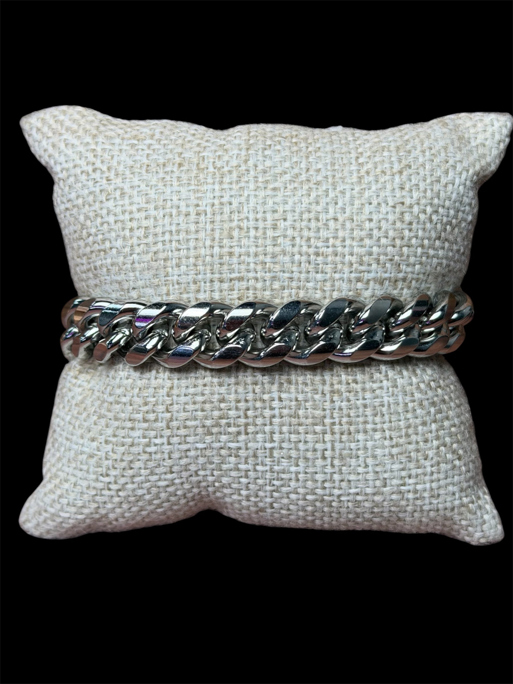 Pulsera MNC 12 mm Plata