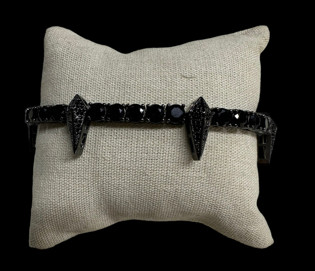 Pulsera Negra Picos