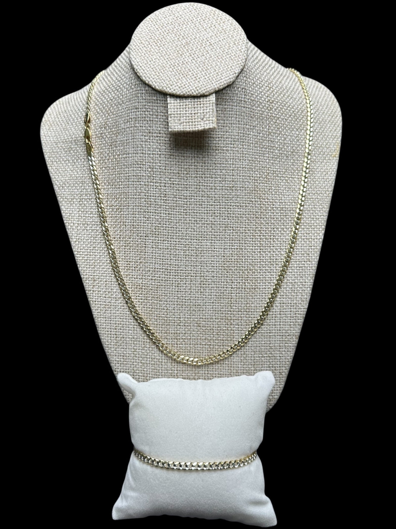 Set Cubano Combinado 3 mm Oro Laminado 18 K