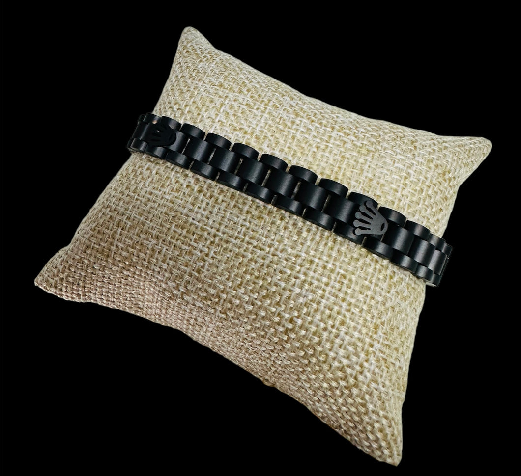 Pulsera Negra RLX 1 cm