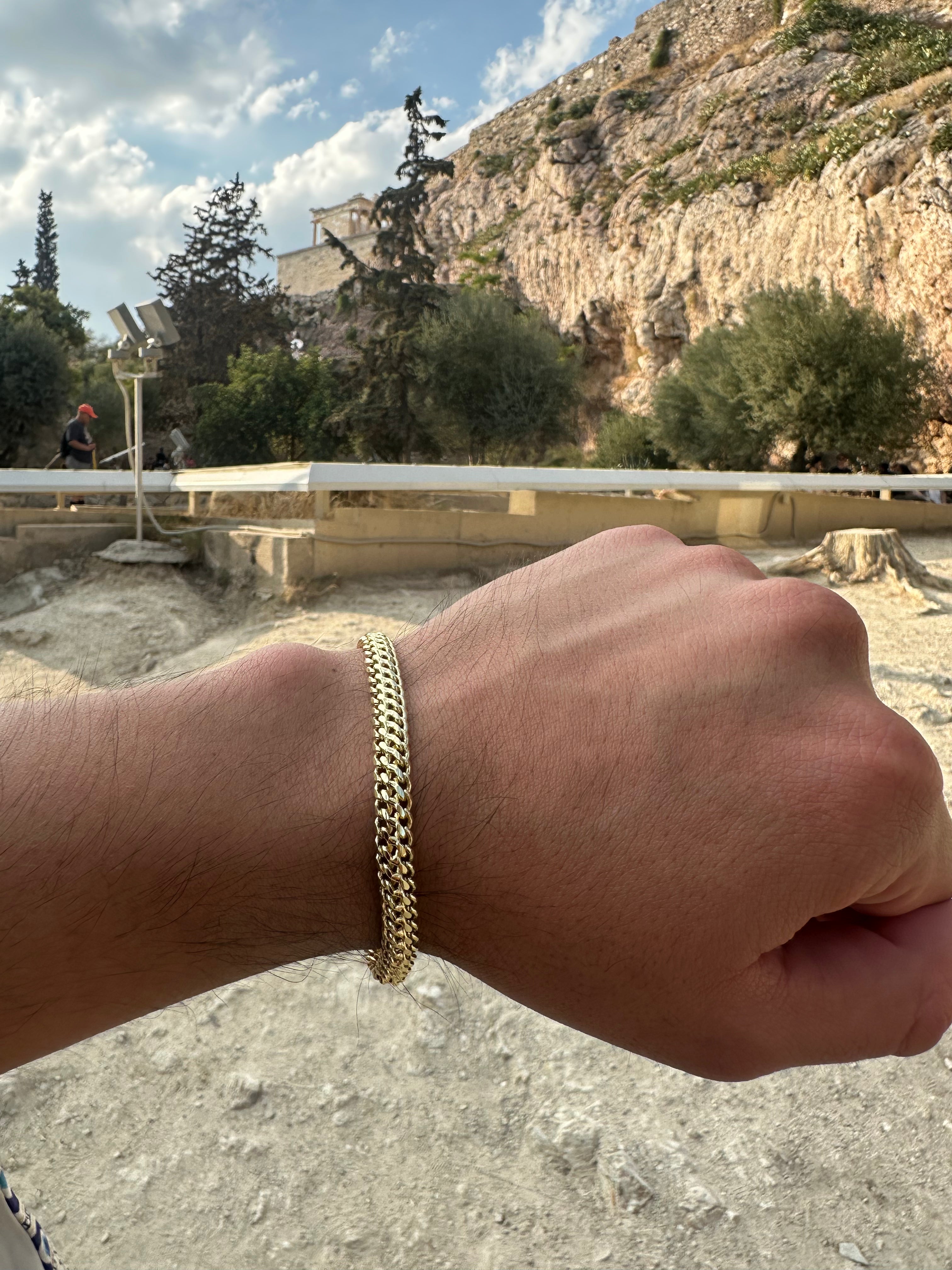Pulsera Petatillo 5 mm Oro Laminado 18 K