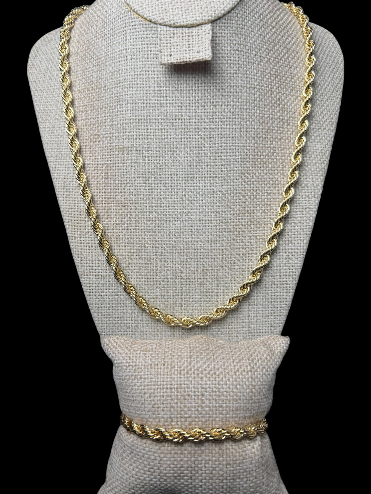 Set Torzal 6 mm Oro Laminado 18 K