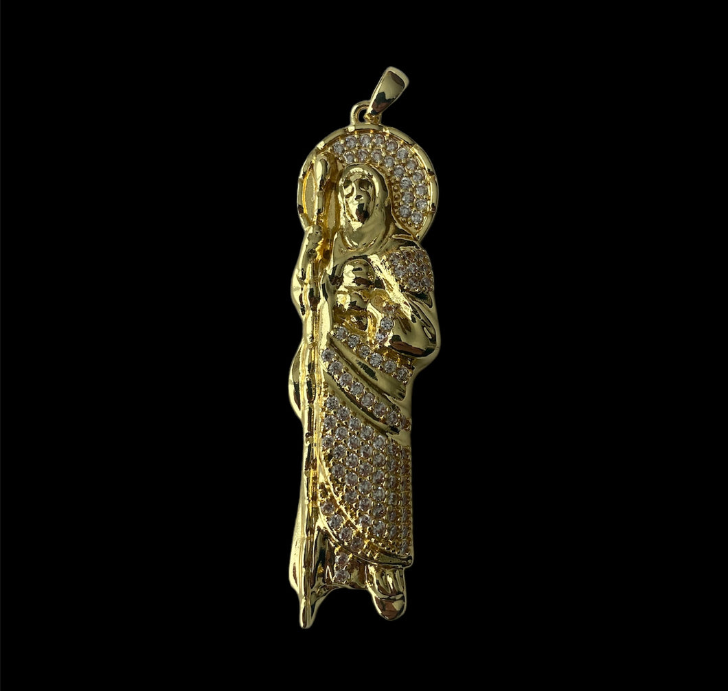 San Judas Dorado Zirconias 6 cm