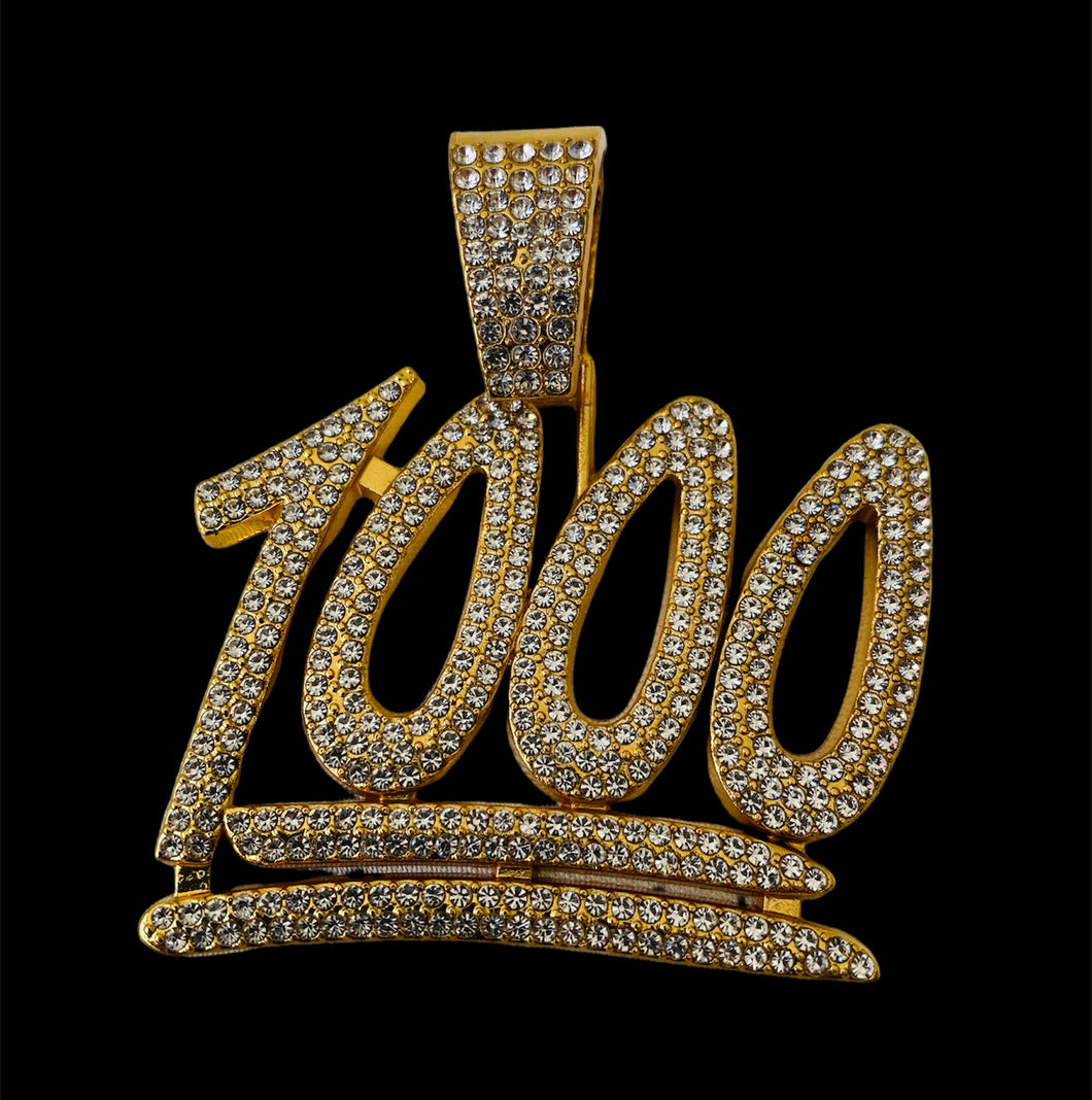 Dije 1000 Dorado Zirconias